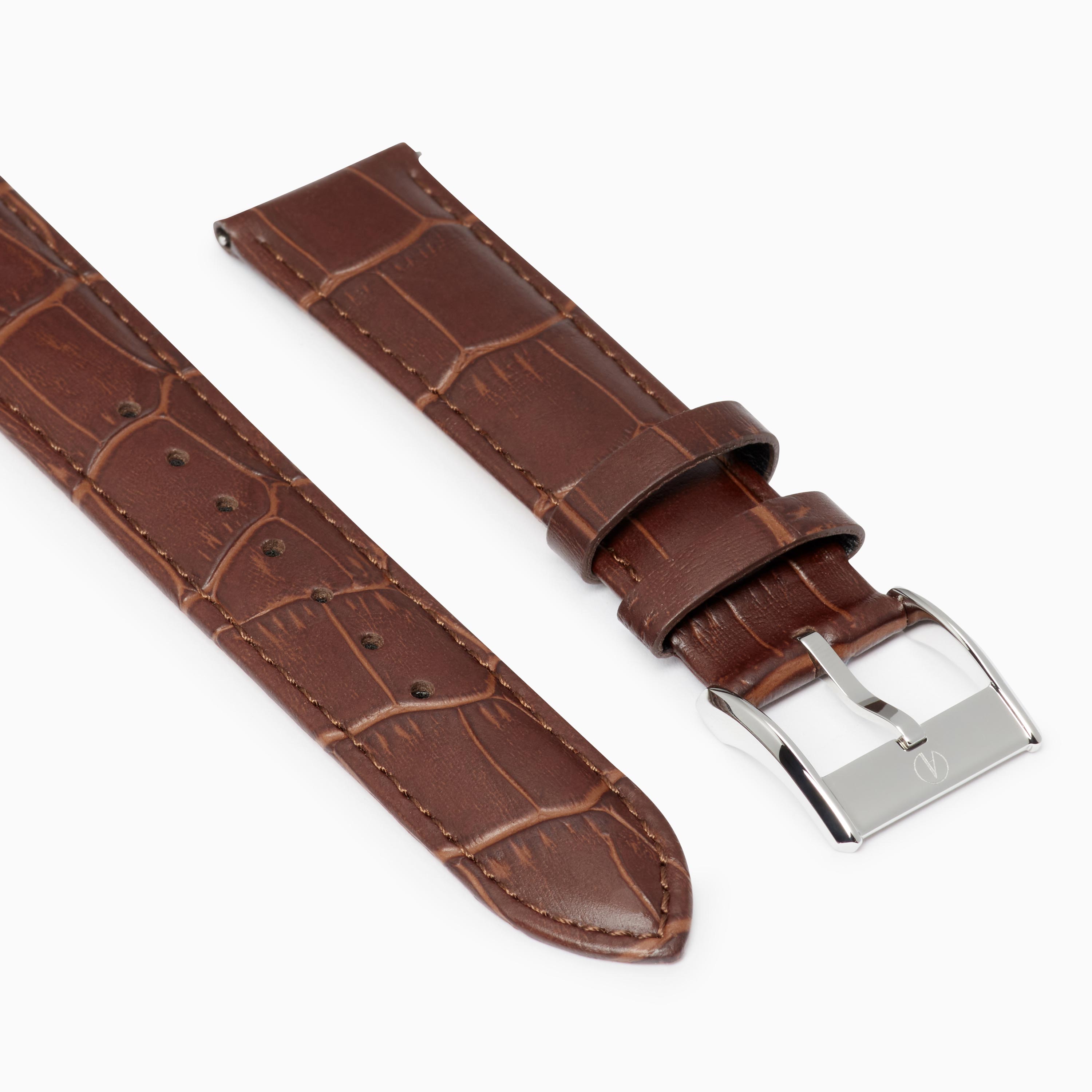 Classic Brown Leather 20mm Strap